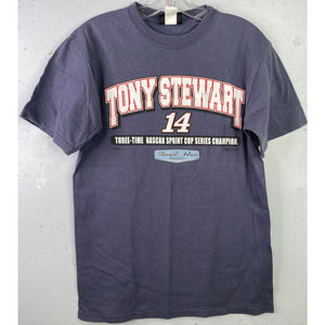 Vintage Tony Stewart - Nascar 14 Gray T-Shirt, Sz‎ M